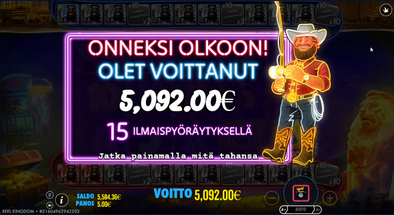 1,018.4x on Big Bass Vegas 1000