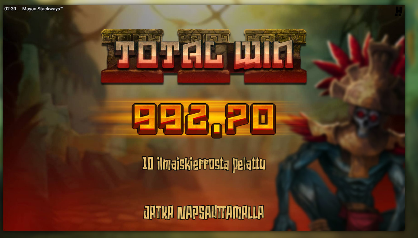 9&nbsp;927x pelissä Mayan Stackways